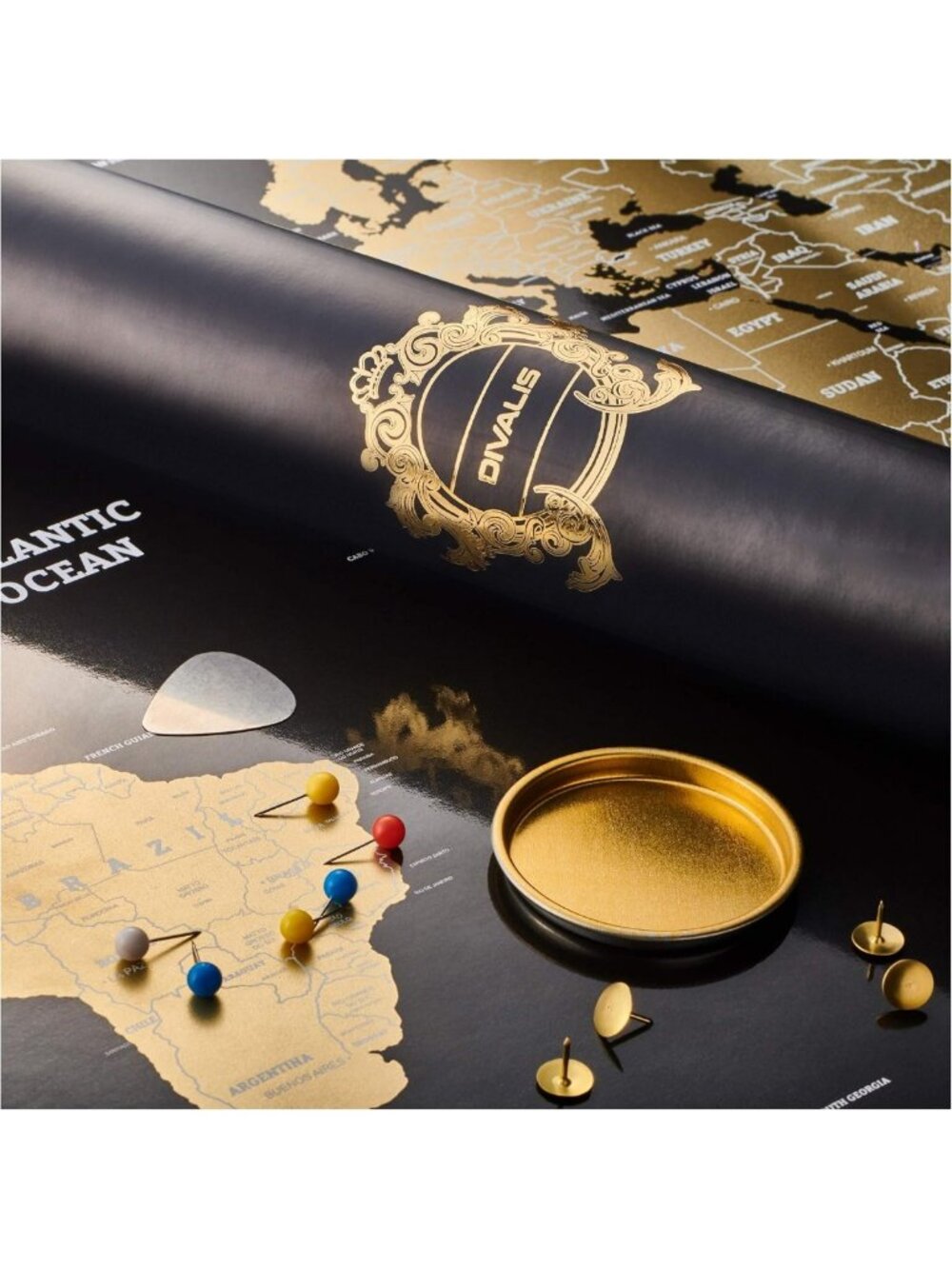 Extra Large Scratch Off World Map Poster - Travel Gift, Easy to Frame, Detailed